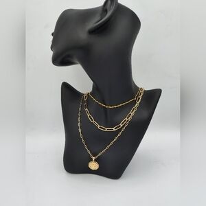 Vendome Signed Three-piece Necklace Set, NEW WITHOUT TAGS